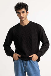Black Basic Sweater MN-SWT-WS23-077